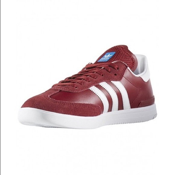 adidas samba burgundy
